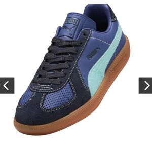 Puma Army trainer city unisex sneakers. Navy aqua men 6 women 7.5 New!